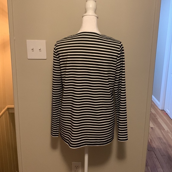 Draper James Tie Neck Striped Top - Picture 6 of 9